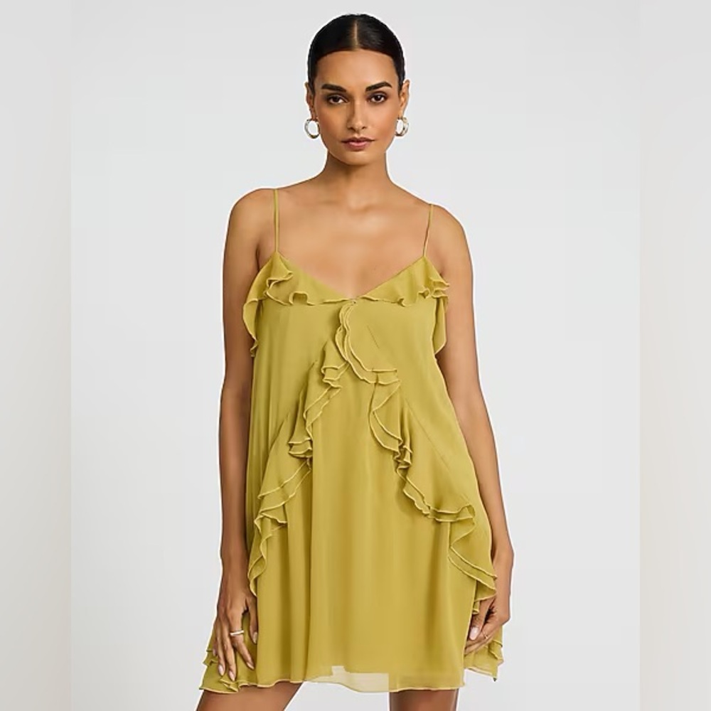 Express Mustard Yellow Dress